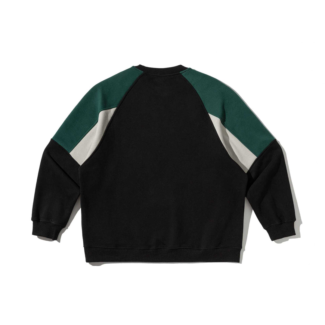 Unisex Colorblock-Sweatshirt mit Raglanärmeln und strukturierter Ziernaht Echoarchiv