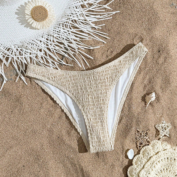 Damen Hoch taillierter Bikini-Slip mit strukturiertem Design Echo Archiv