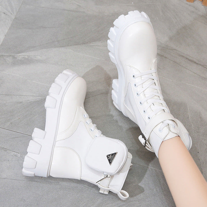 Damen Chunky Boots mit praktischem Seitentaschen-Design Echoarchiv