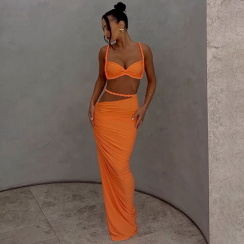 Damen Elegantes Maxikleid mit raffinierter Wickeloptik und verführerischen Details Echo Archiv