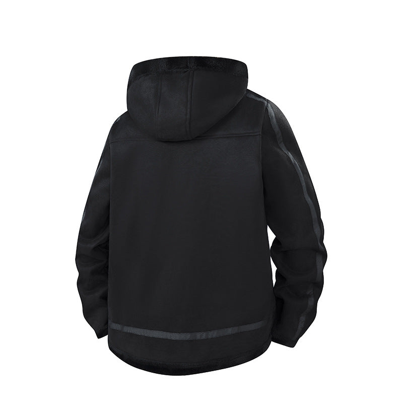 Herren Gefütterte Kapuzenjacke mit Teddyfutter und windabweisender Außenhülle Echo Archiv