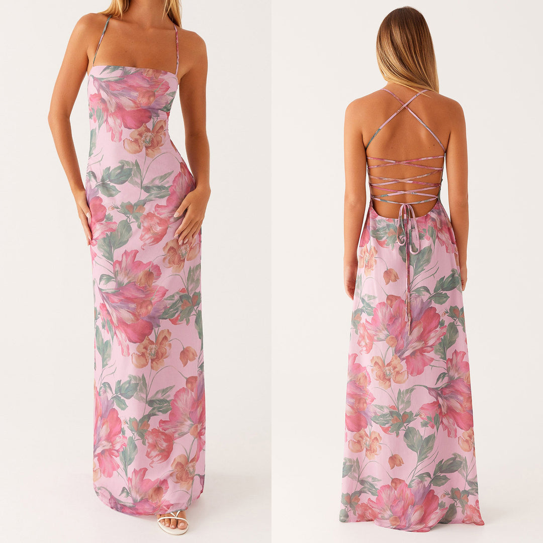 Damen Maxikleid mit floralem Muster Echo Archiv