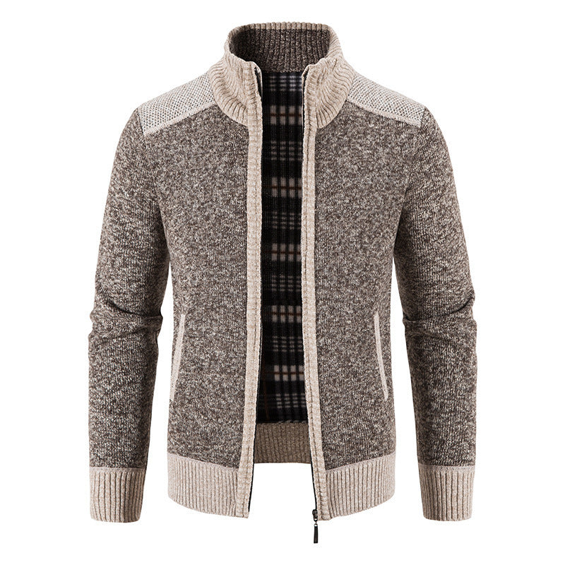 Herren Strickjacke mit hohem Kragen Echoarchiv