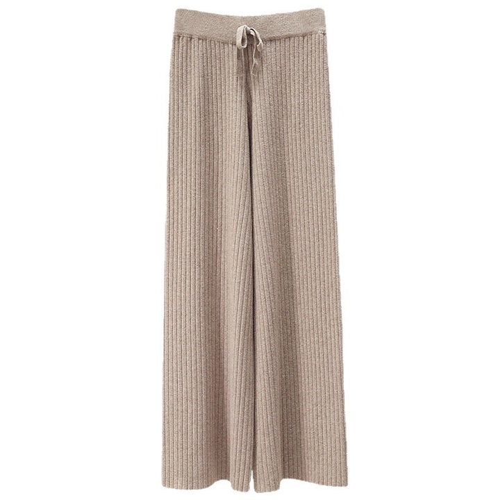 Damen Bequeme Rippstrickhose mit Kordelzug Echo Archiv