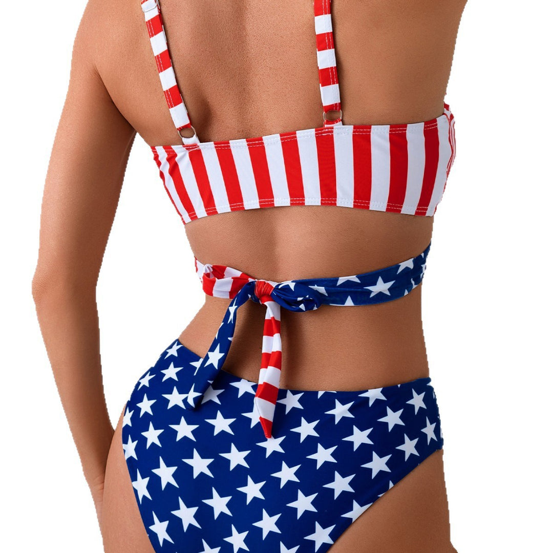Damen Hochgeschnittener Bikini mit innovativem Wickeldesign Echo Archiv