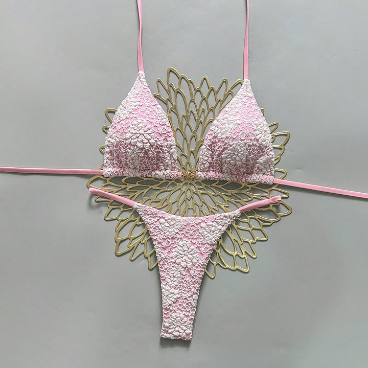 Damen Triangel-Bikini mit strukturierter Häkeloptik Echo Archiv