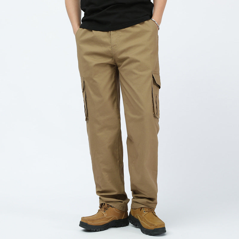 Herren utilitaristische Cargohose mit geradem Schnitt und Multifachtaschen Echo Archiv