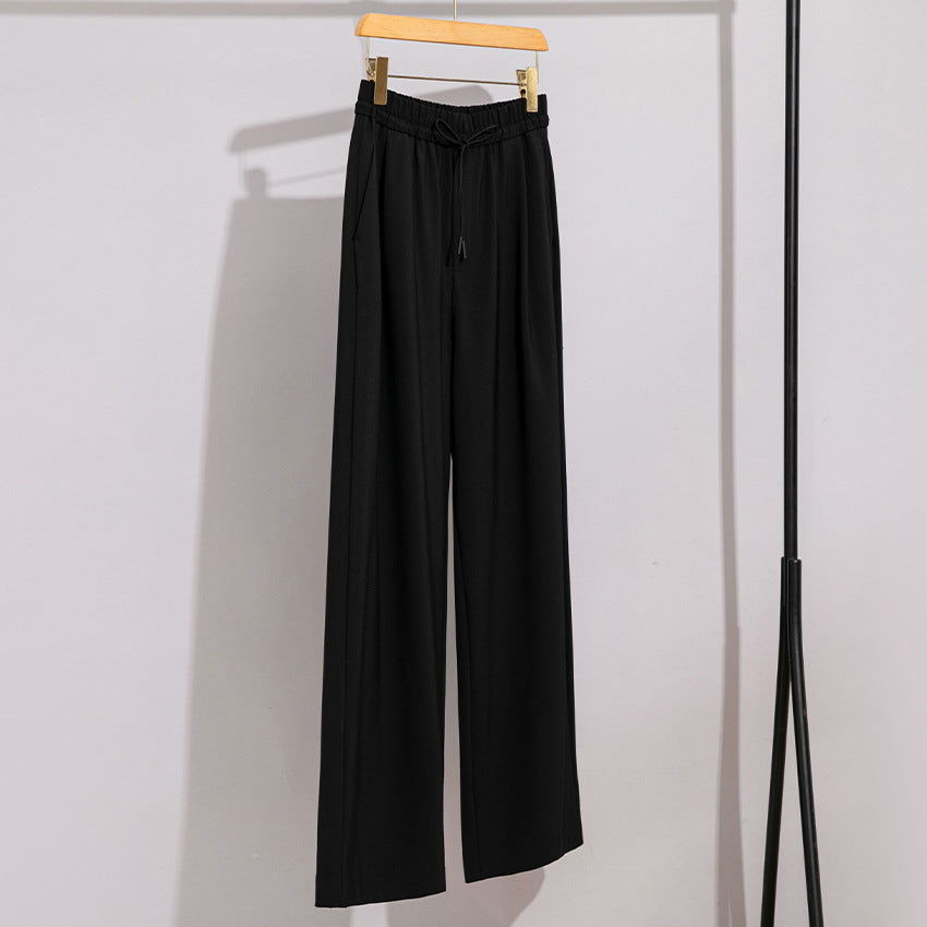 Damen weite Palazzo-Hose mit elastischem Bund und Tunnelzug Echoarchiv