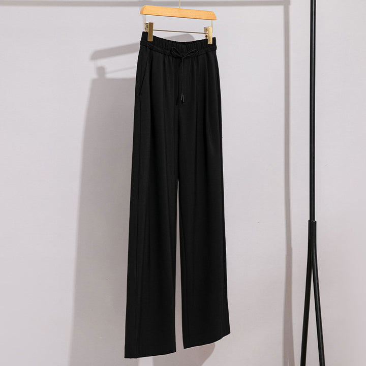 Damen weite Palazzo-Hose mit elastischem Bund und Tunnelzug Echoarchiv