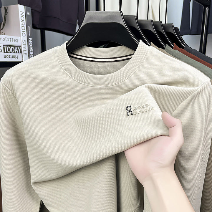 Herren Sport Sweatshirt mit strukturiertem Gewebe und modernem Rundhalsausschnitt Echoarchiv