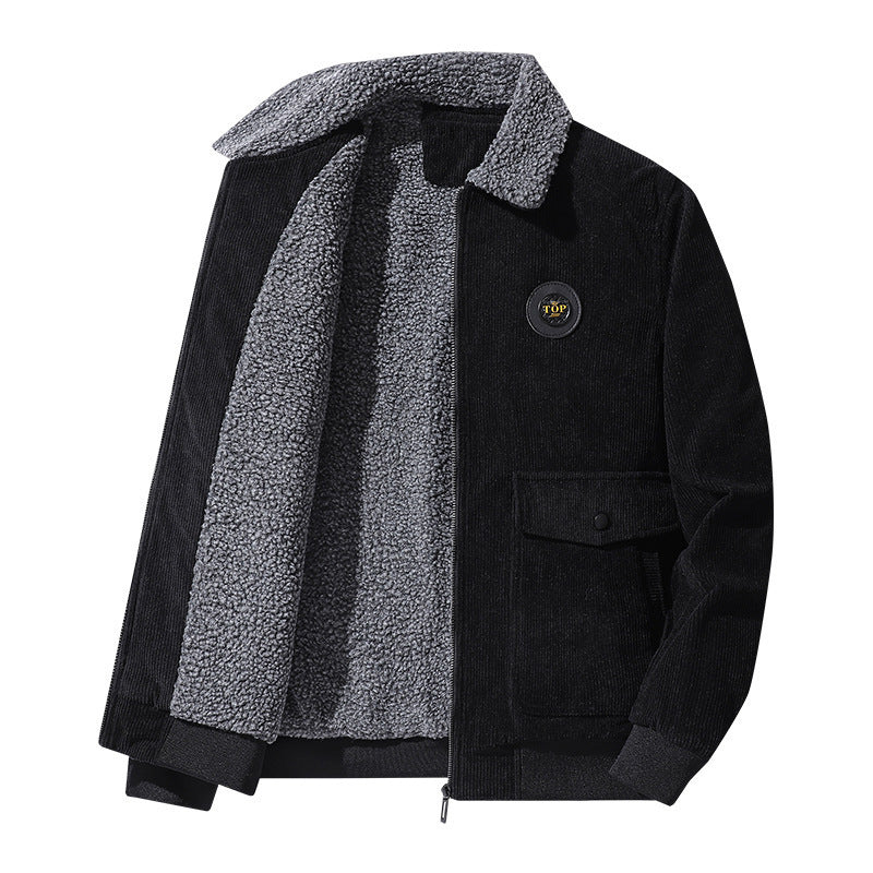 Herren Stilvolle Fleecejacke mit Teddyfutter Echo Archiv