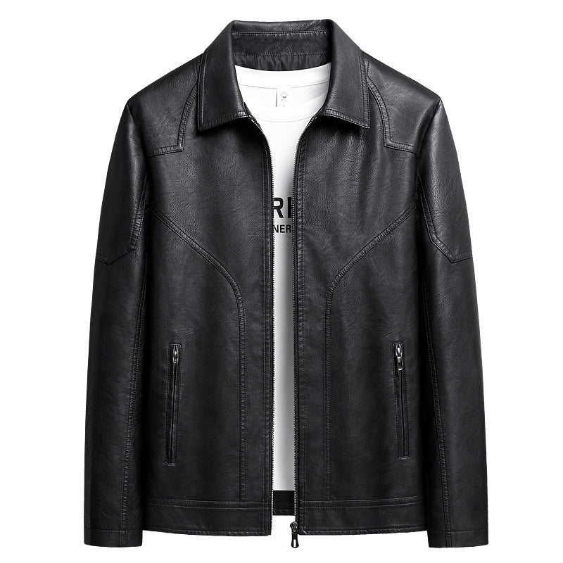 Herren Elegante Kunstlederjacke Echo Archiv