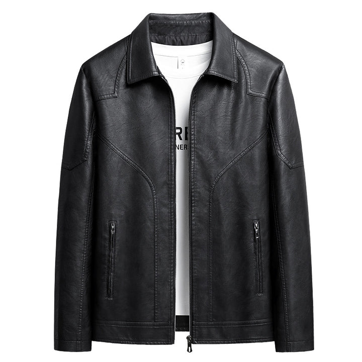 Herren Elegante Kunstlederjacke Echo Archiv