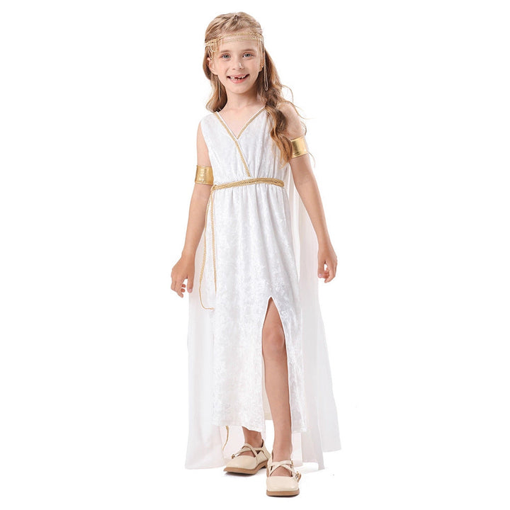 Damen mythologisches Kostümkleid mit fließendem Umhang Echo Archiv