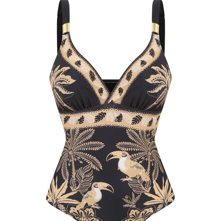 Damen Badeanzug mit elegantem Wickelrock Echo Archiv