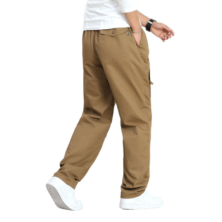 Herren Weite Cargohose im Utility‑Stil mit seitlicher Reißverschlusstasche und ergonomischen Nähten Echo Archiv