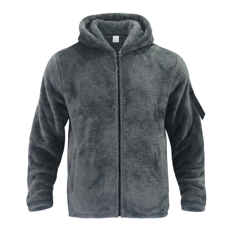 Herren Fleecejacke mit weichem Innenfutter und Kapuze Echoarchiv