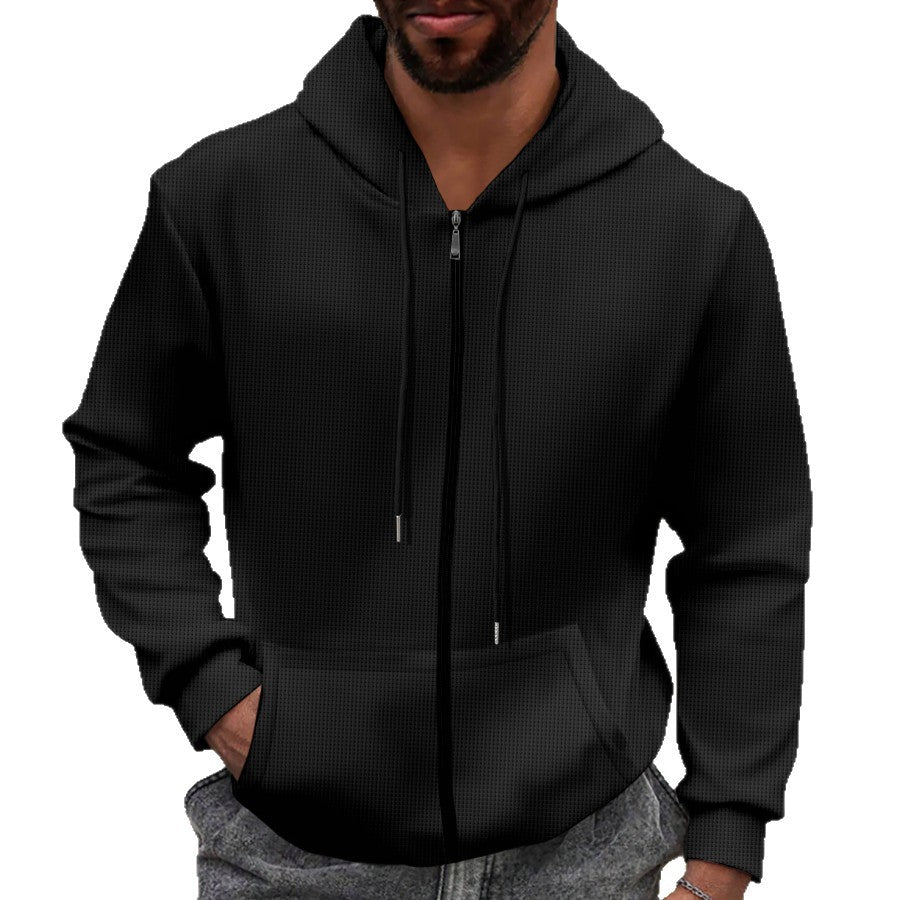 Herren Kapuzenpullover mit Reißverschluss und praktischen Taschen Echoarchiv