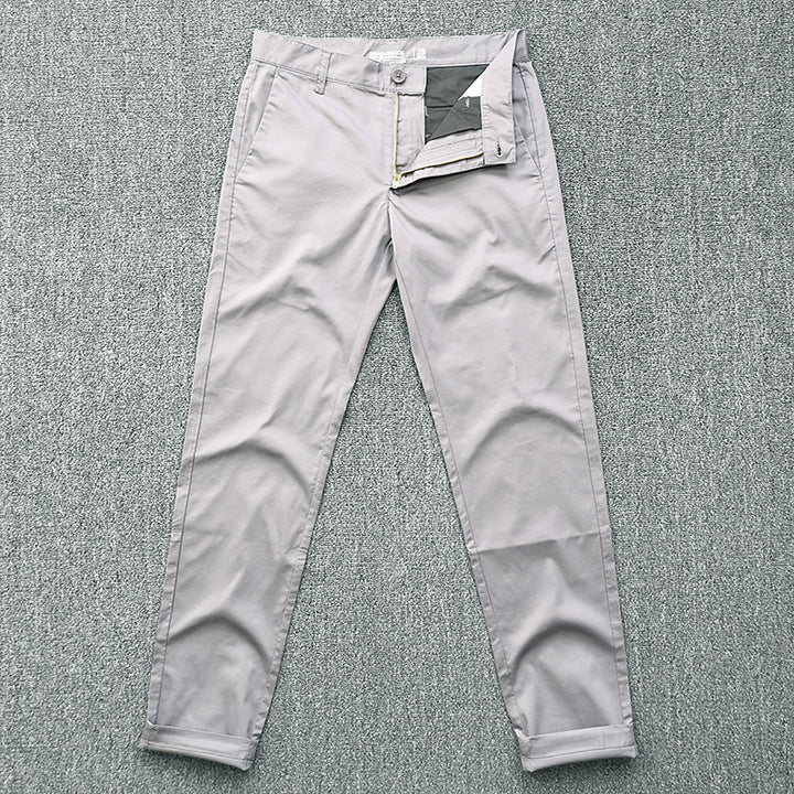 Herren Slim-Fit Chinohose mit schmal zulaufendem Bein und gekrempeltem Saum Echo Archiv