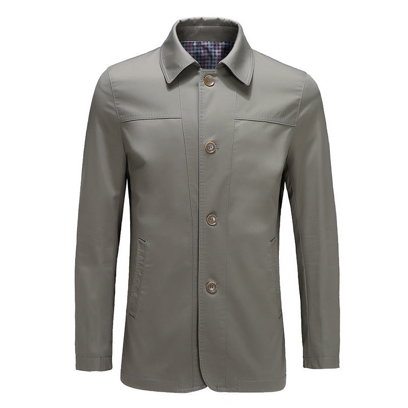 Herren modische Jacke mit klassischem Schnitt und praktischen Taschen Echoarchiv