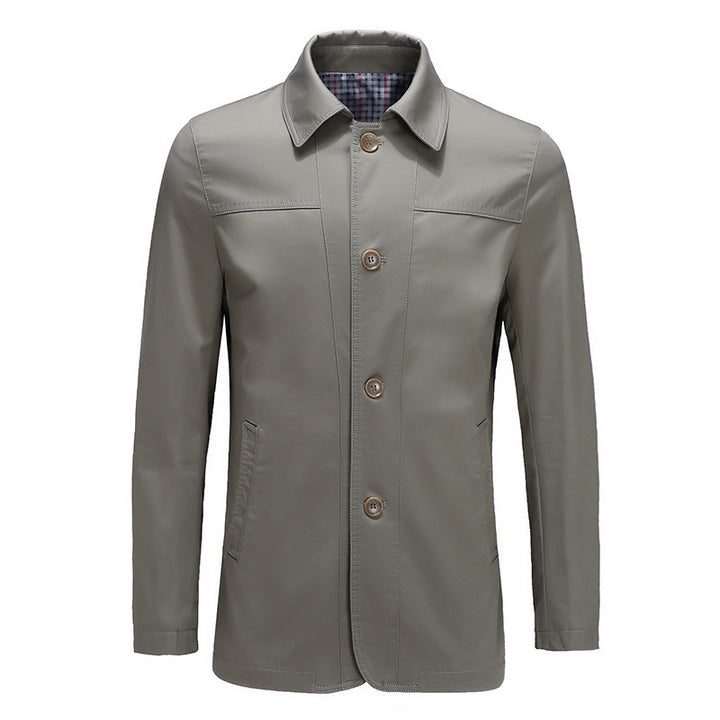Herren modische Jacke mit klassischem Schnitt und praktischen Taschen Echoarchiv