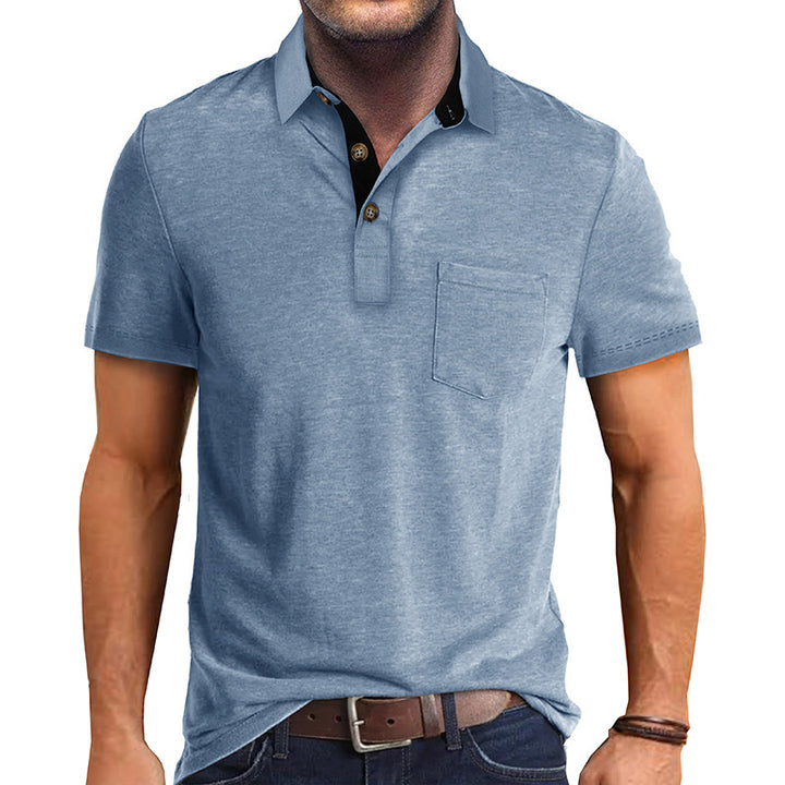 Herren Polo-Shirt mit modernen Designelementen Echoarchiv