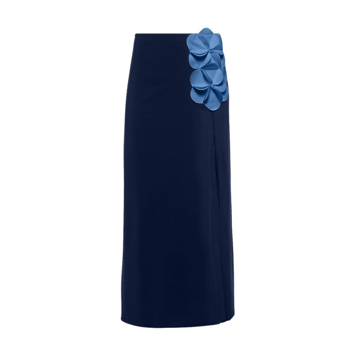 Damen Schwimmanzug mit asymmetrischem Schnitt und floralen Applikationen Echo Archiv