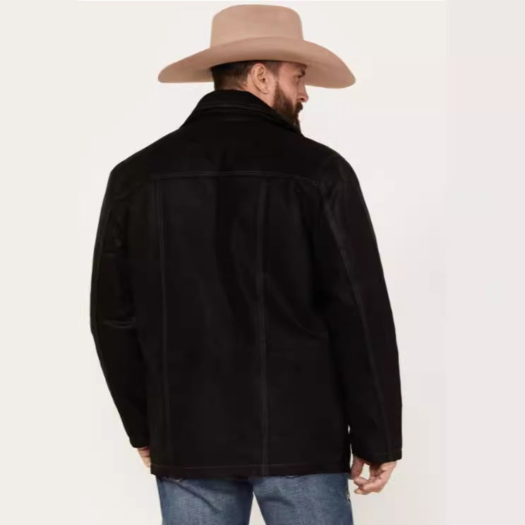 Herren gemütliche und stylische Jacke aus weichem Kunstleder Echoarchiv