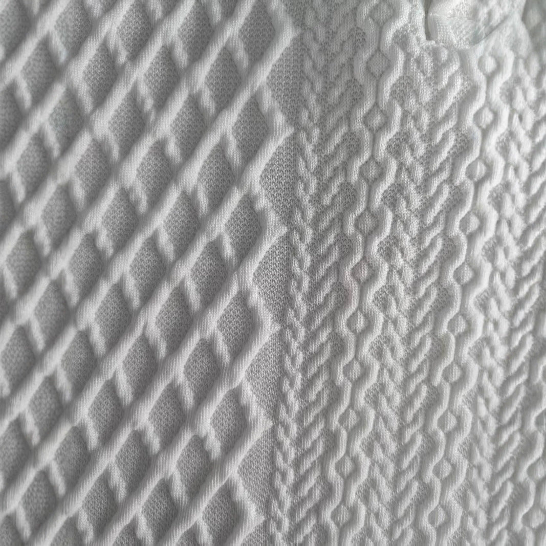 Herren Stehkragen Pullover mit Strukturmuster Echoarchiv