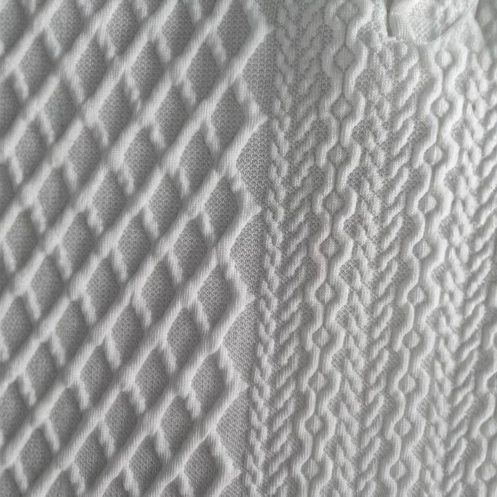 Herren Stehkragen Pullover mit Strukturmuster Echoarchiv