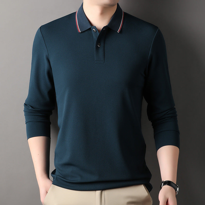 Herren Poloshirt mit atmungsaktiver Piqué-Oberfläche und eleganten Kontrastdetails Echoarchiv