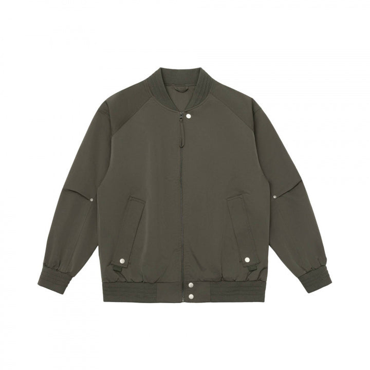 Unisex Leichtgewichtige Boxy‑Bomberjacke mit Raglanärmeln und Rippbündchen Echo Archiv