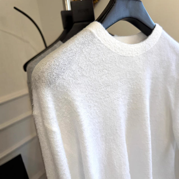 Damen Bequemer Langarmpullover mit lässigem Schnitt Echoarchiv