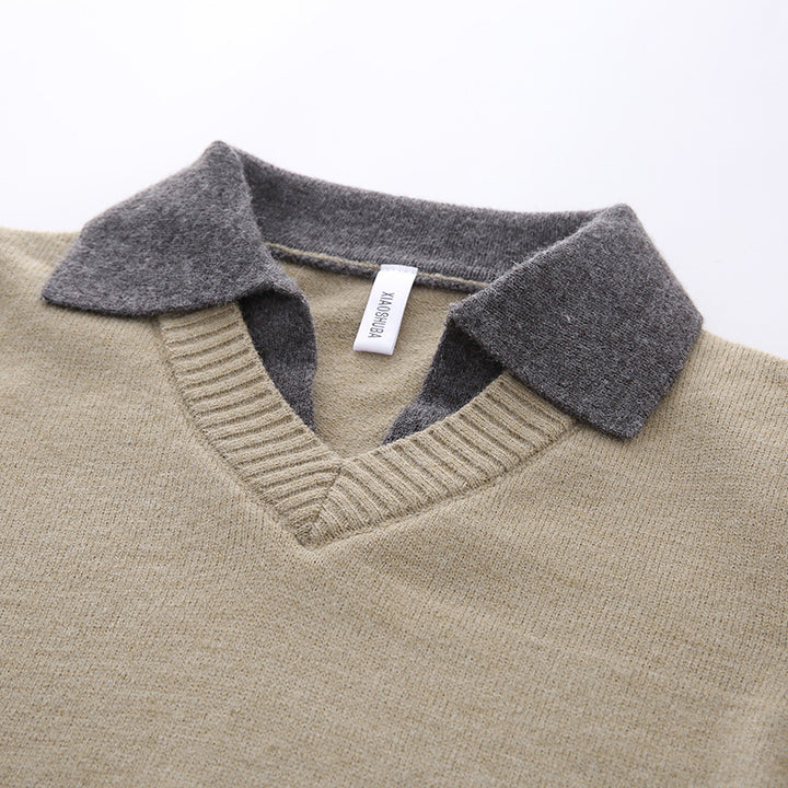 Herrenpullover mit V-Ausschnitt Echo Archive