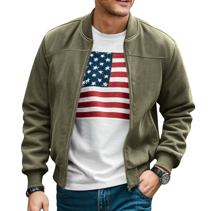 Herren stylische Bomberjacke mit praktischen Taschen und weichem Innenfutter Echoarchiv