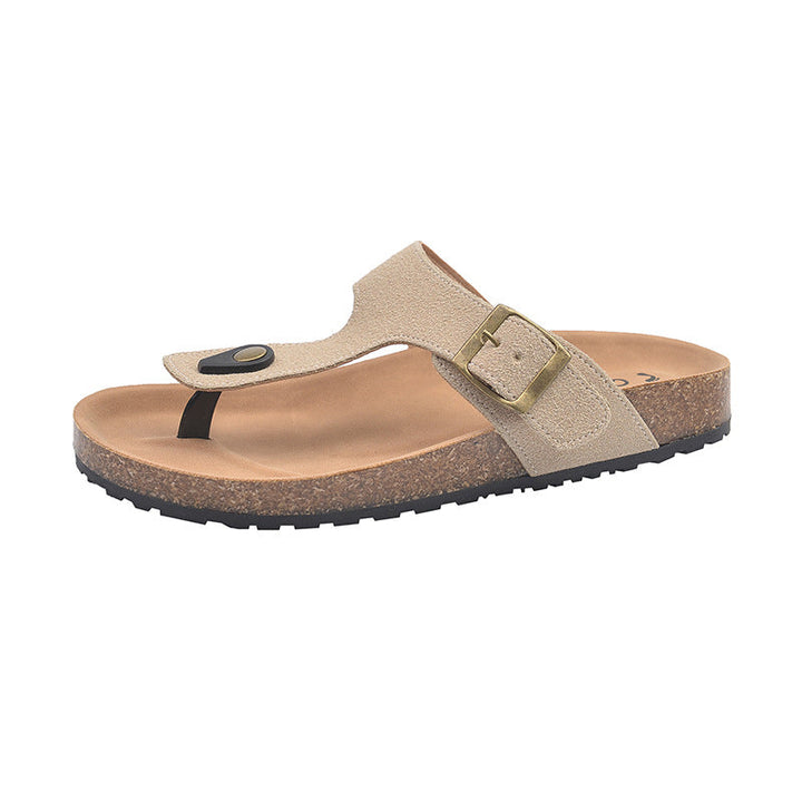 Damen Komfortable Zehentrenner-Sandalen mit verstellbarem Riemen und ergonomischer Sohle Echoarchiv