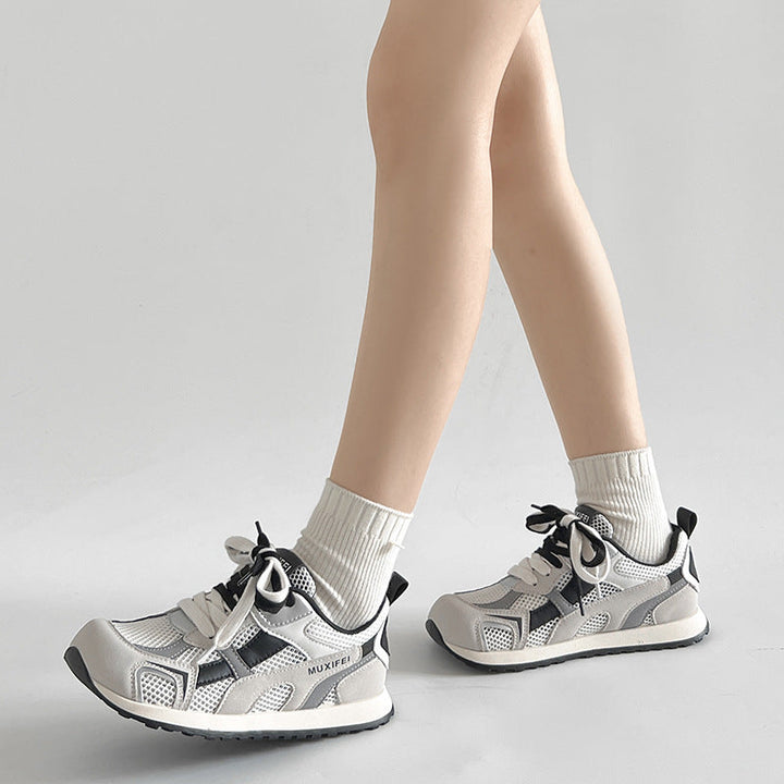 Damen Sportliche Sneakers mit atmungsaktiven Mesh-Einsätzen und rutschfester Sohle Echo Archiv