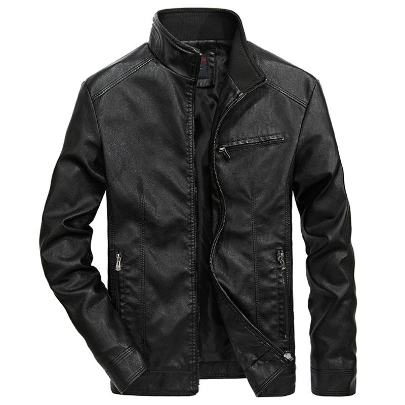 Herren Legere Lederjacke Echo Archiv