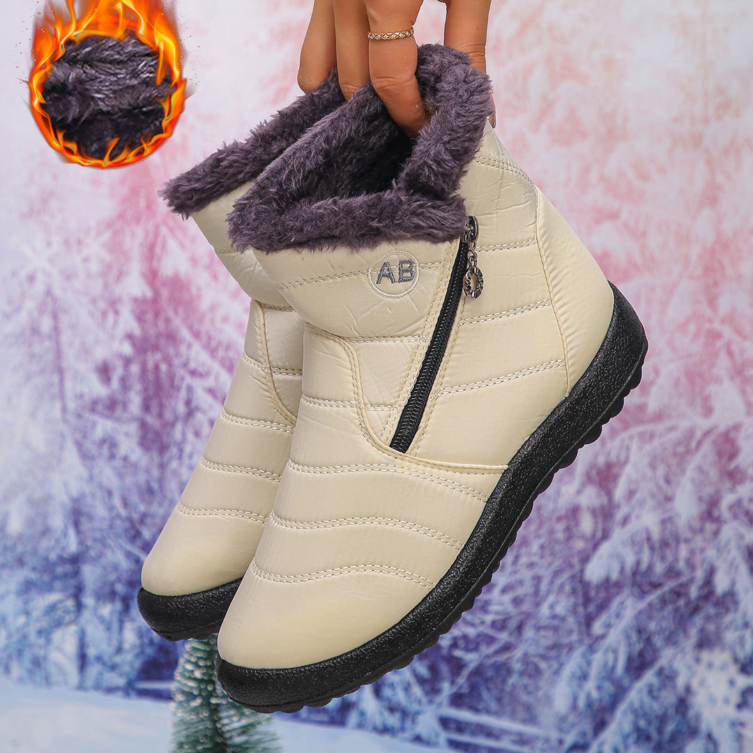 Damen Thermo-Winterstiefel mit kuscheligem Innenfutter und seitlichem Reißverschluss Echoarchiv