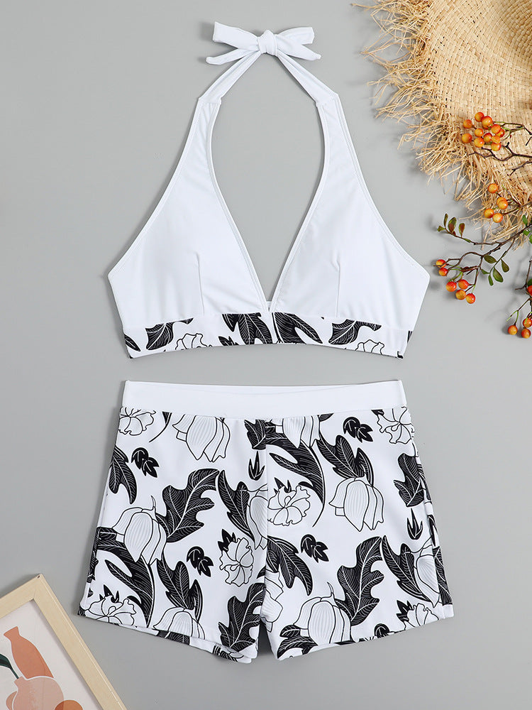Damen Triangel-Bikini mit floralem Shorts-Design Echo Archiv