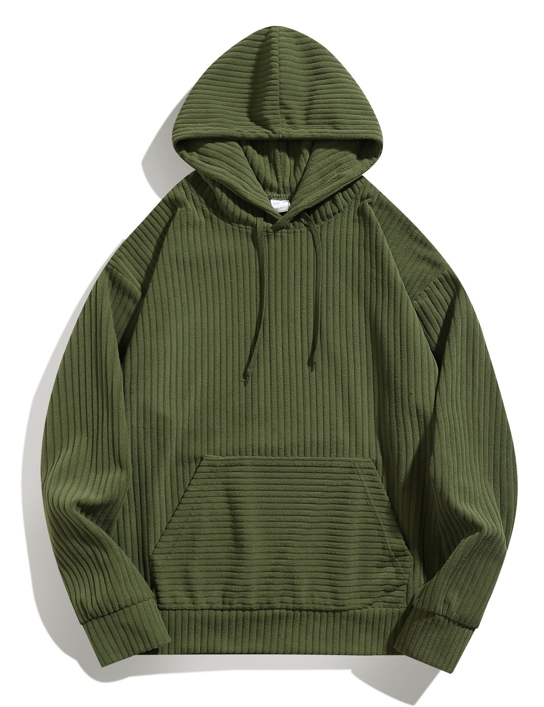 Herren lässiger Ripp-Pullover mit Kapuze Echoarchiv