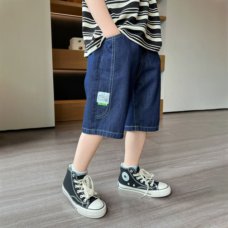 Jungen lässige Denim-Shorts mit großen Seitentaschen Echo Archiv