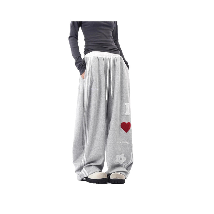 Damen Lässige Sporthose mit einzigartigen Stickereien Echoarchiv