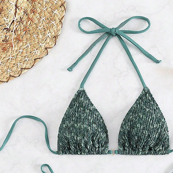 Damen Triangel-Bikini mit raffiniertem Bindedesign Echo Archiv