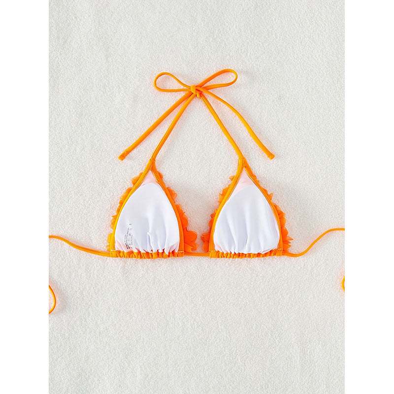 Damen Triangel-Bikini mit verspielten Blumenapplikationen Echo Archiv
