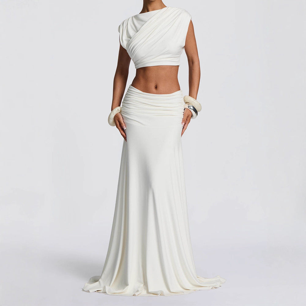Damen Elegantes Wickelkleid mit raffinierten Drapierungen Echo Archiv