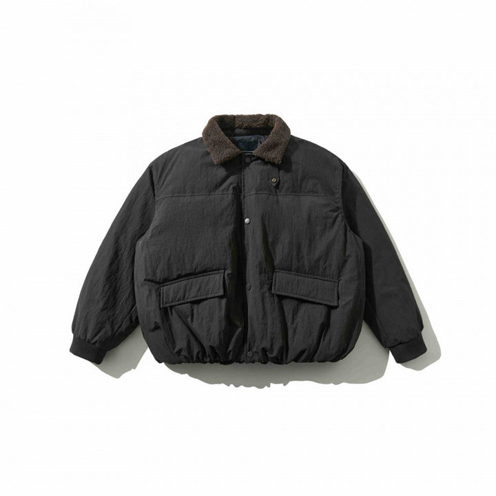 Herren Gepolsterte Bomberjacke mit Teddykragen, Pattentaschen und elastischem Saum Echo Archiv