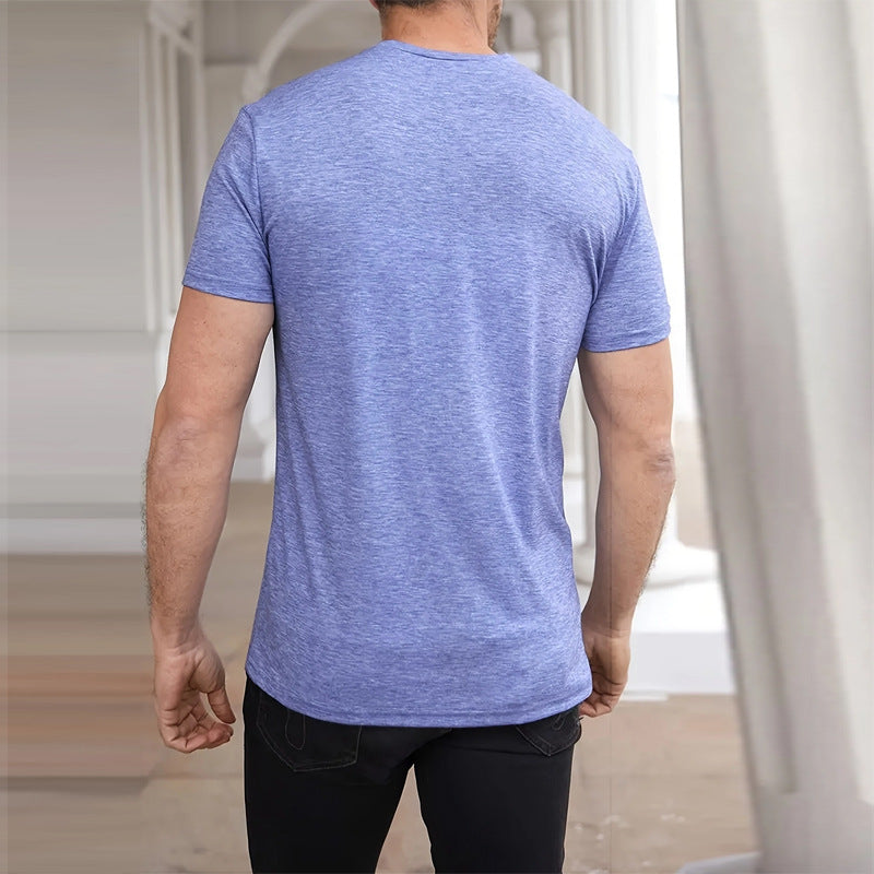 Herren Sportliches Kurzarm-T-Shirt aus atmungsaktivem Material Echoarchiv