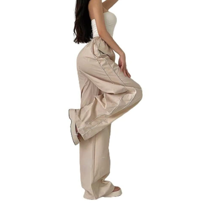 Damen Sportliche High-Waist Freizehhosen Echoarchiv