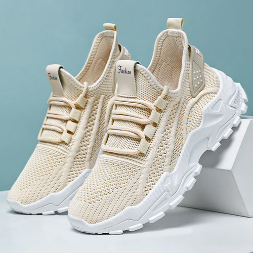 Damen Sportliche Sneaker mit atmungsaktiver Netzstruktur und dämpfender Sohle Echo Archiv